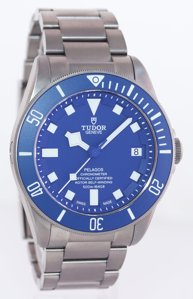 PAPERS Tudor Pelagos Titanium Steel 25600TB 42mm Blue Ceramic Watch