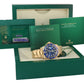 2022 NEW PAPERS Rolex Sunburst Blue Ceramic 126618 Yellow Gold Watch