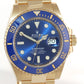 2023 MINT Rolex Sunburst Blue Dial Ceramic 126618 Yellow Gold 41 Watch Box