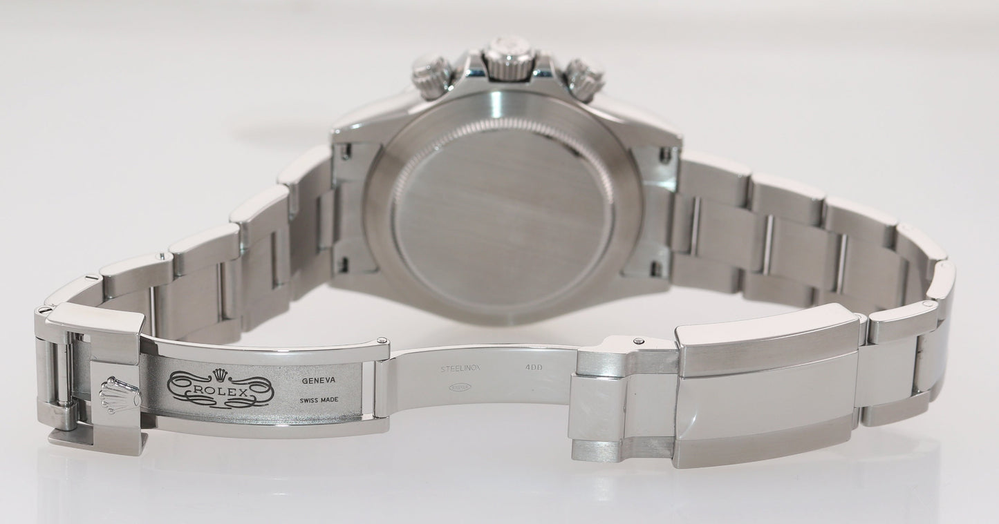 MINT 2015 Rolex Daytona 116520 Black Dial Steel Chronograph 40mm Watch Box