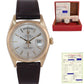 Rolex Day-Date President Silver Stick 36mm 1803 18K Yellow Gold Leather Watch