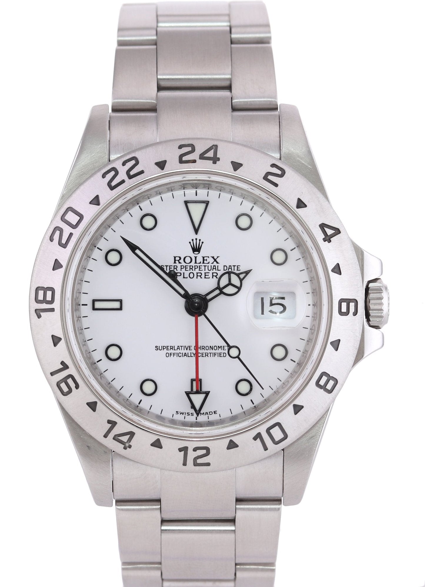 MINT 2009 ENGRAVED REHAUT Rolex Explorer II 16570 Polar 40mm Date 3186 Watch Box