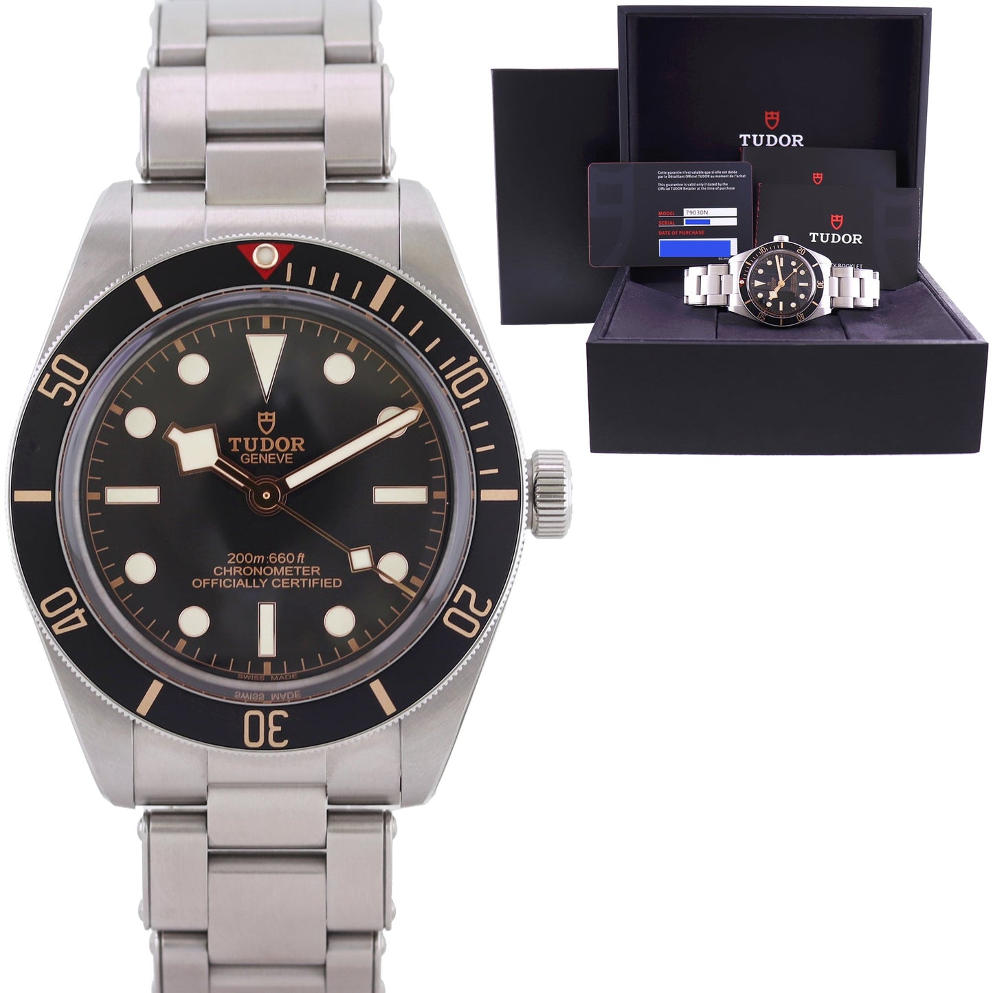 MINT PAPERS 2020 Tudor Black Bay Fifty Eight 58 Steel 39mm 79030N Dive Watch