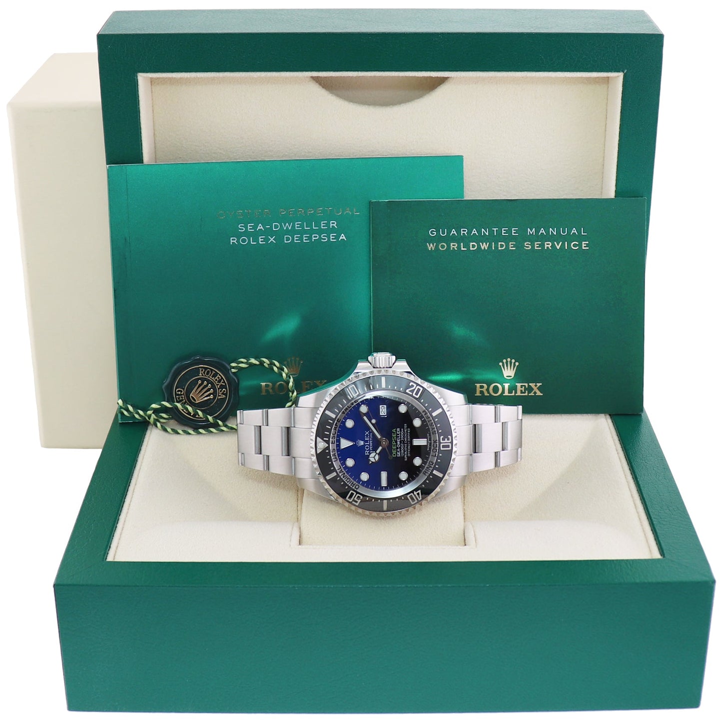 MINT 2017 Rolex Sea-Dweller Deepsea James Cameron Blue 116660 44mm Watch Box