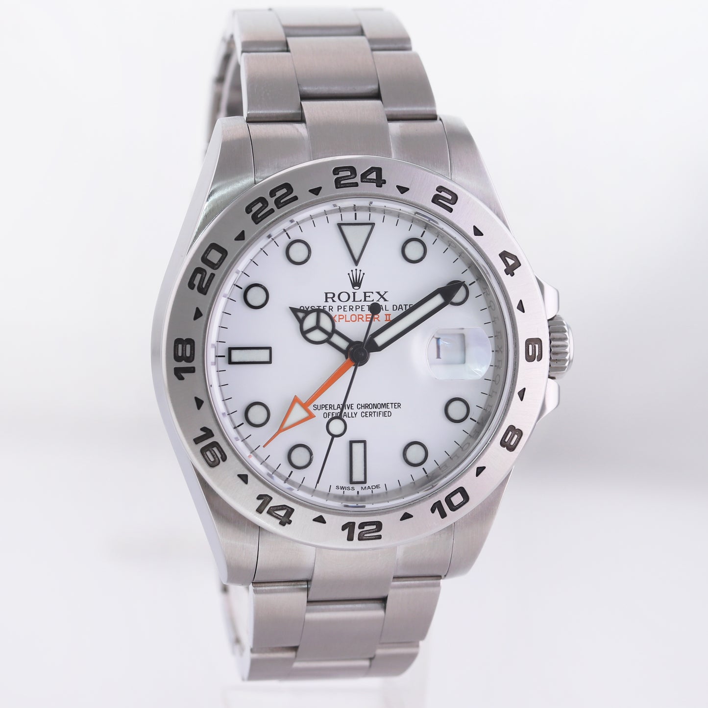 MINT 2016 PAPERS Rolex Explorer II 42mm 216570 Polar White Dial Steel Watch Box