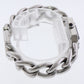 Chanel Premiere Gourmette Large Size H7020 26x20mm Steel and Diamond Quartz Chain Watch