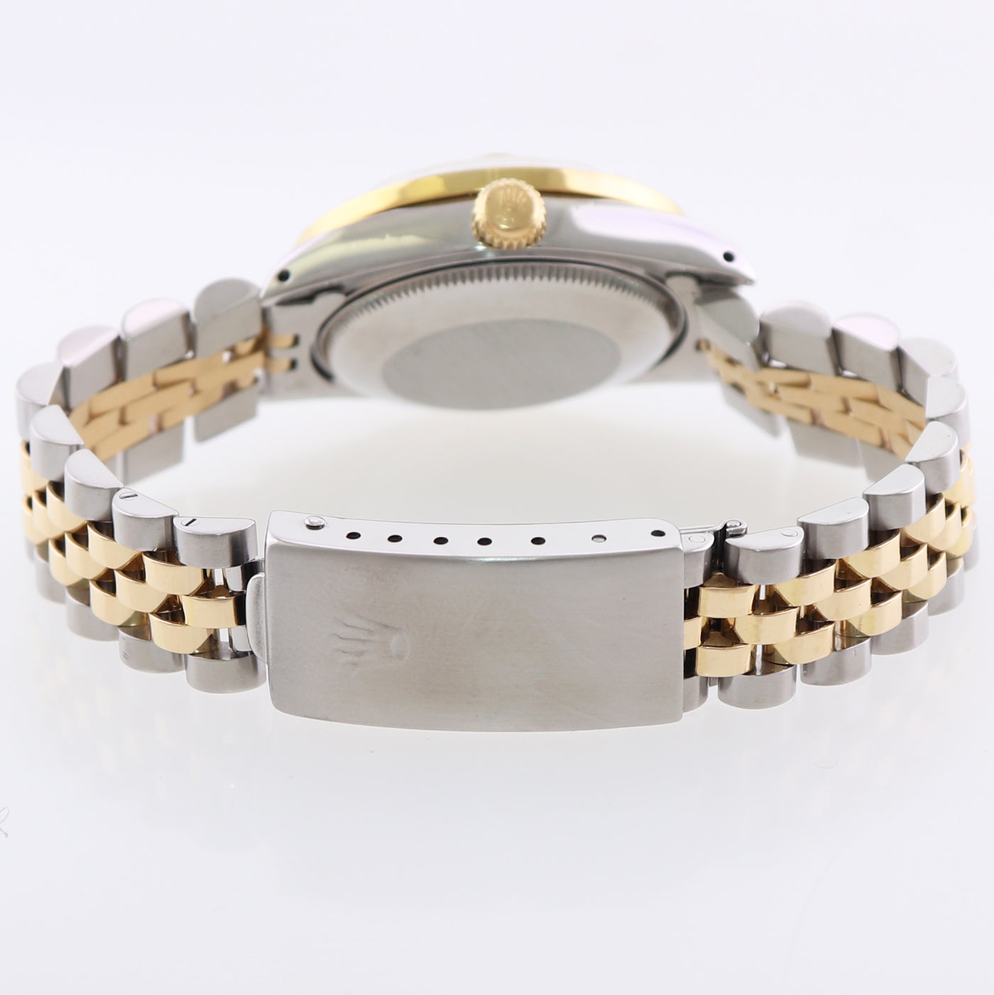 MINT Ladies Rolex 68273 Two Tone 18k Gold Steel 31mm Pearl Diamond Dial Bezel Watch