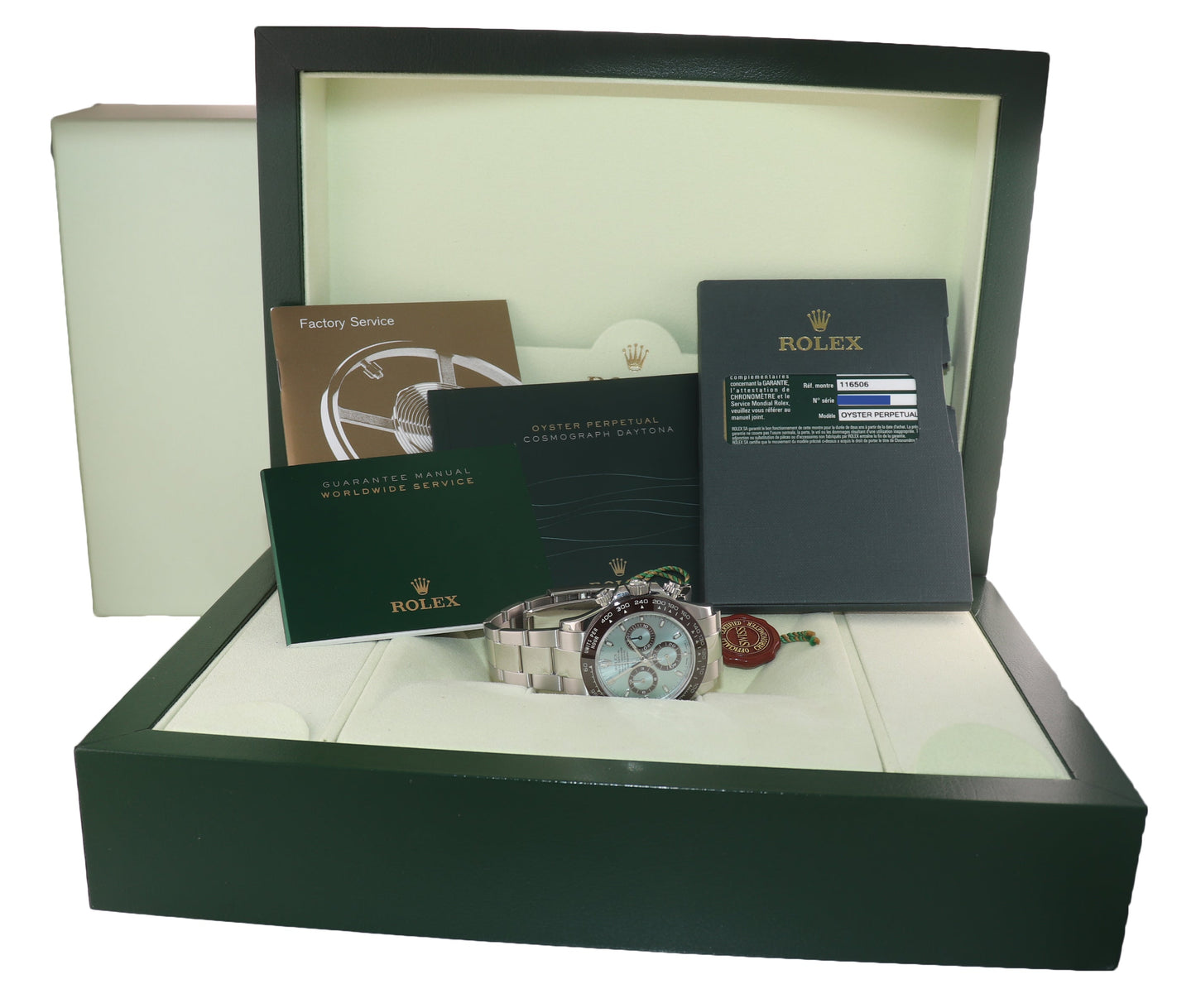 MINT PAPERS Rolex Daytona 116506 Platinum Glacier Ice Blue Ceramic Bezel Watch Box