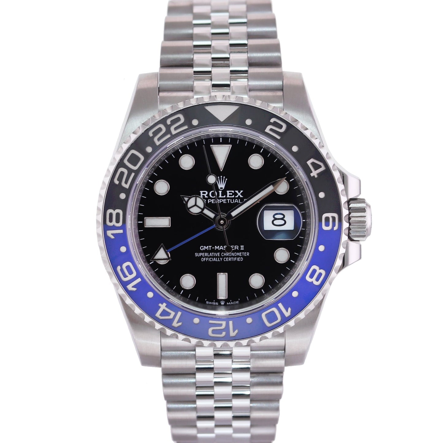 2020 NEW Papers Rolex GMT Master Batman Blue Jubilee Ceramic 126710 Watch Box