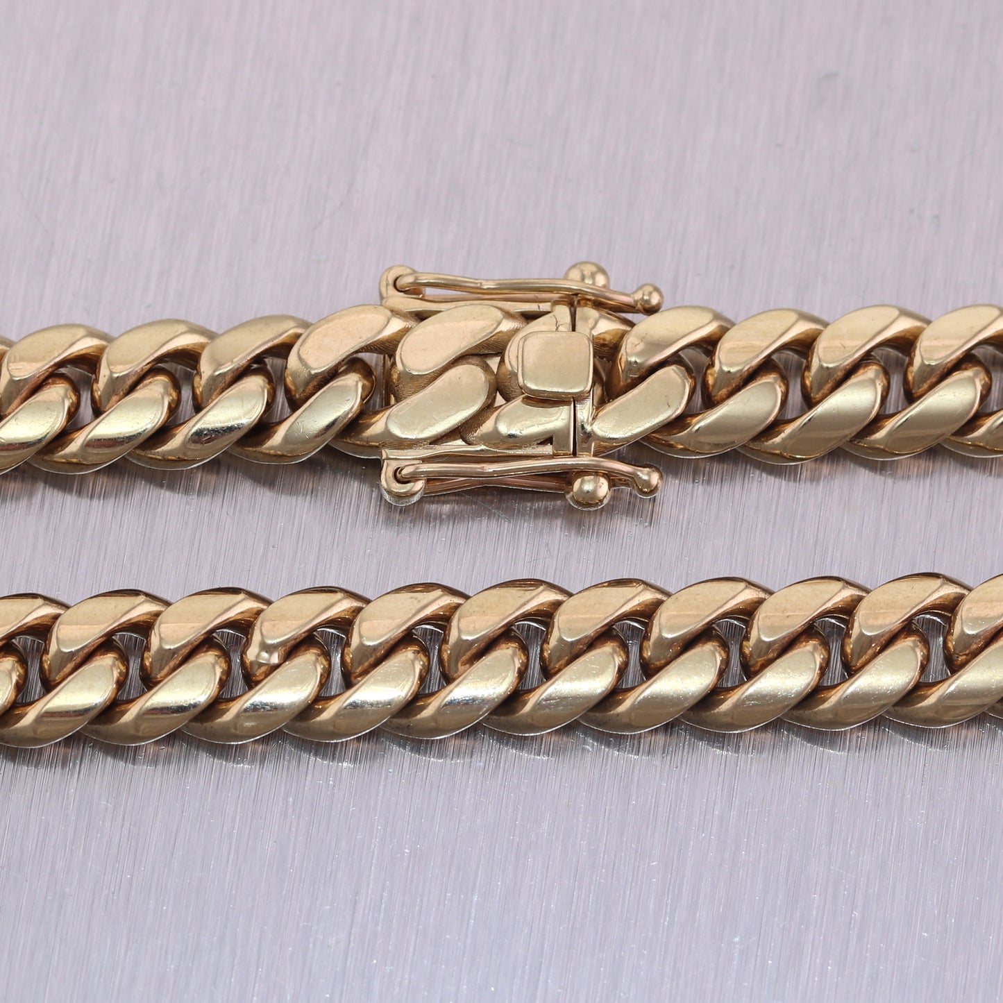 157g 14k Yellow Gold Cuban Link Chain 24" Necklace