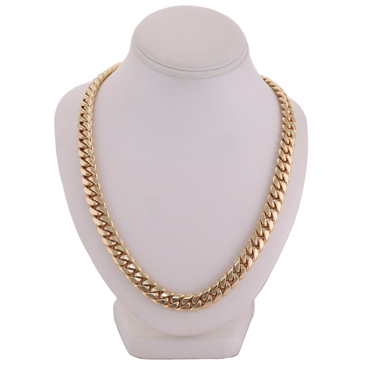 254g 14k Yellow Gold Cuban Link Chain 30" Necklace