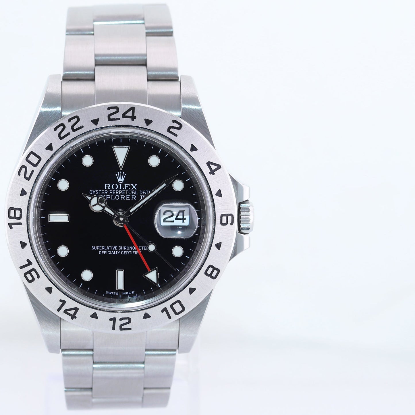 2010 PAPERS Rolex 16570 Black Steel 3186 movement Explorer 40mm Watch Box