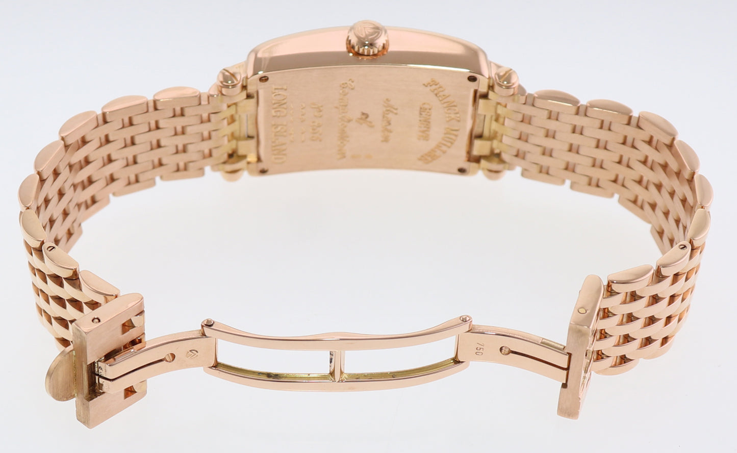 MINT Franck Muller Long Island 900QZ 18K Rose Gold Watch Box Papers