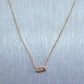 14k Yellow Gold 0.25ct Marquise Cut Diamond 18" Adjustable Necklace