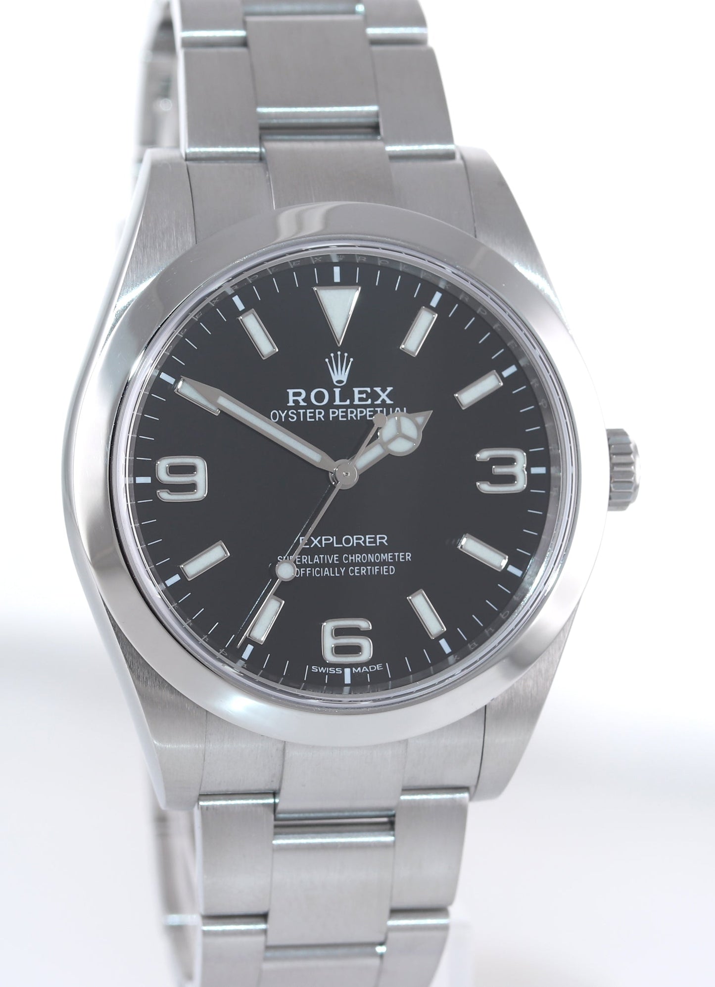 MINT 2020 PAPERS Rolex 214270 Explorer Black BLUE LUME 3-6-9 Steel 39mm Watch
