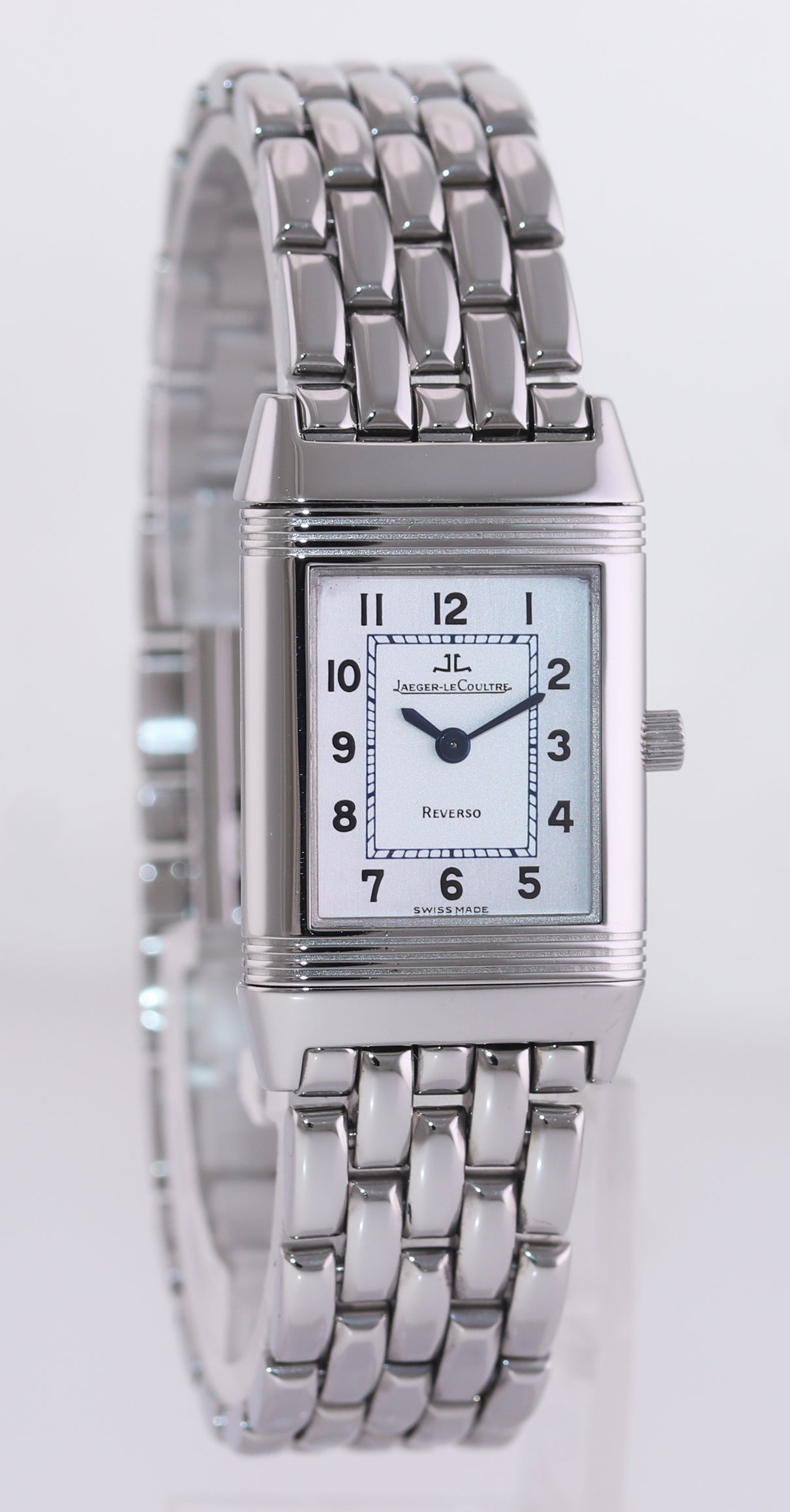 Jaeger LeCoultre JLC Reverso 260.8.08 Steel Silver Dial Watch