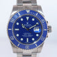 MINT Rolex Submariner Smurf 116619 White Gold Blue 40mm Ceramic Watch Box
