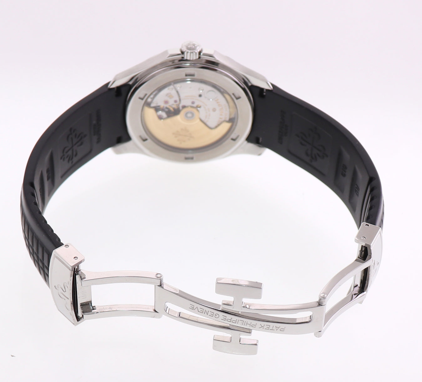 MINT PAPERS Patek Philippe Steel Aquanaut Black Rubber JUMBO 5165 38mm Watch