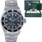 PAPERS 2012 MINT Rolex Submariner No-Date 4 line dial 14060M Steel Black Watch