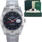 MINT Rolex DateJust Turn-O-Graph 116264 Steel Black White Gold Fluted Watch
