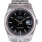 2015 Rolex DateJust Steel Black Roman 116234 36mm Stainless Steel Super Jubilee Watch Box