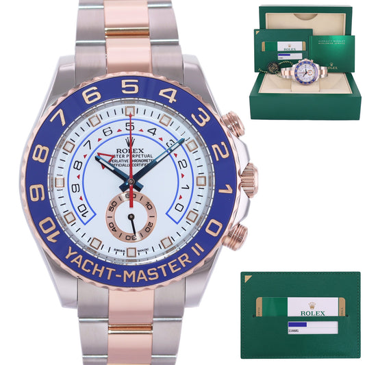 2019 MINT PAPERS Rolex Yacht-Master II 116681 Steel Everose Gold 44mm Watch Box