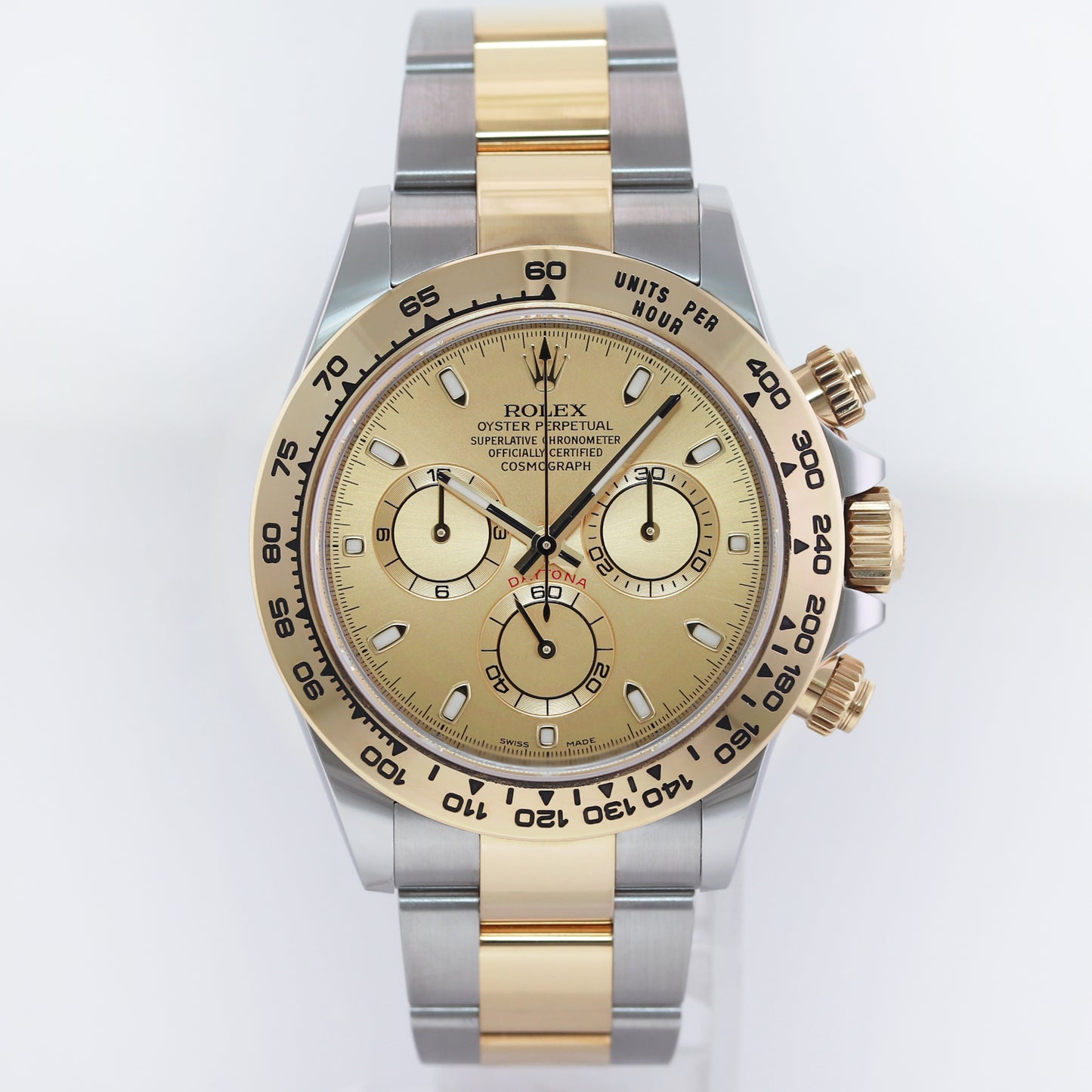 2020 MINT PAPERS Rolex Daytona Chrono 116503 Champagne Two Tone Gold Watch