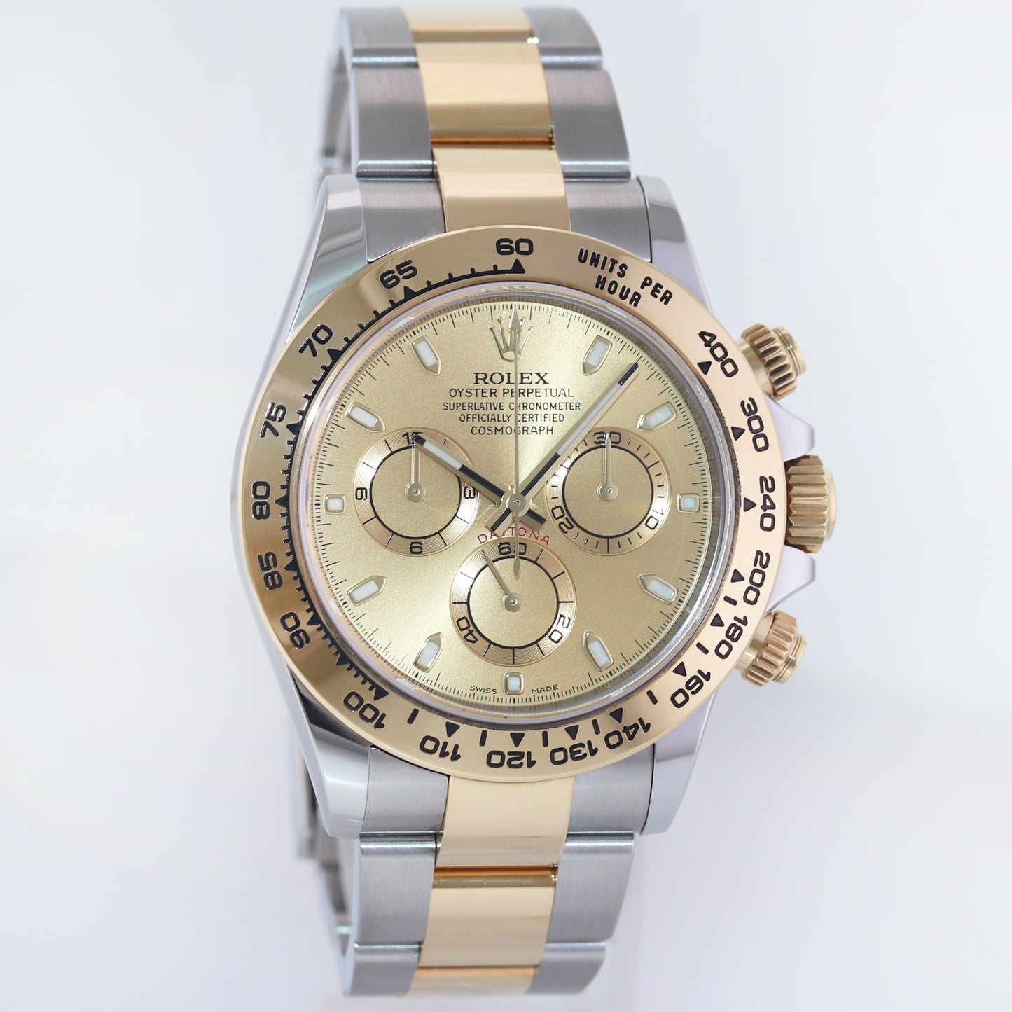 2020 MINT PAPERS Rolex Daytona Chrono 116503 Champagne Two Tone Gold Watch