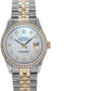 MINT Rolex DateJust 16013 Pearl Diamond Bezel Two Tone Gold Jubilee Band Watch Box