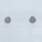 14k White Gold 1.40ctw Diamond Cluster Stud Earring