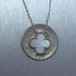 Van Cleef & Arpels 18k White Gold Alhambra Mother of Pearl Pendant 16" Necklace