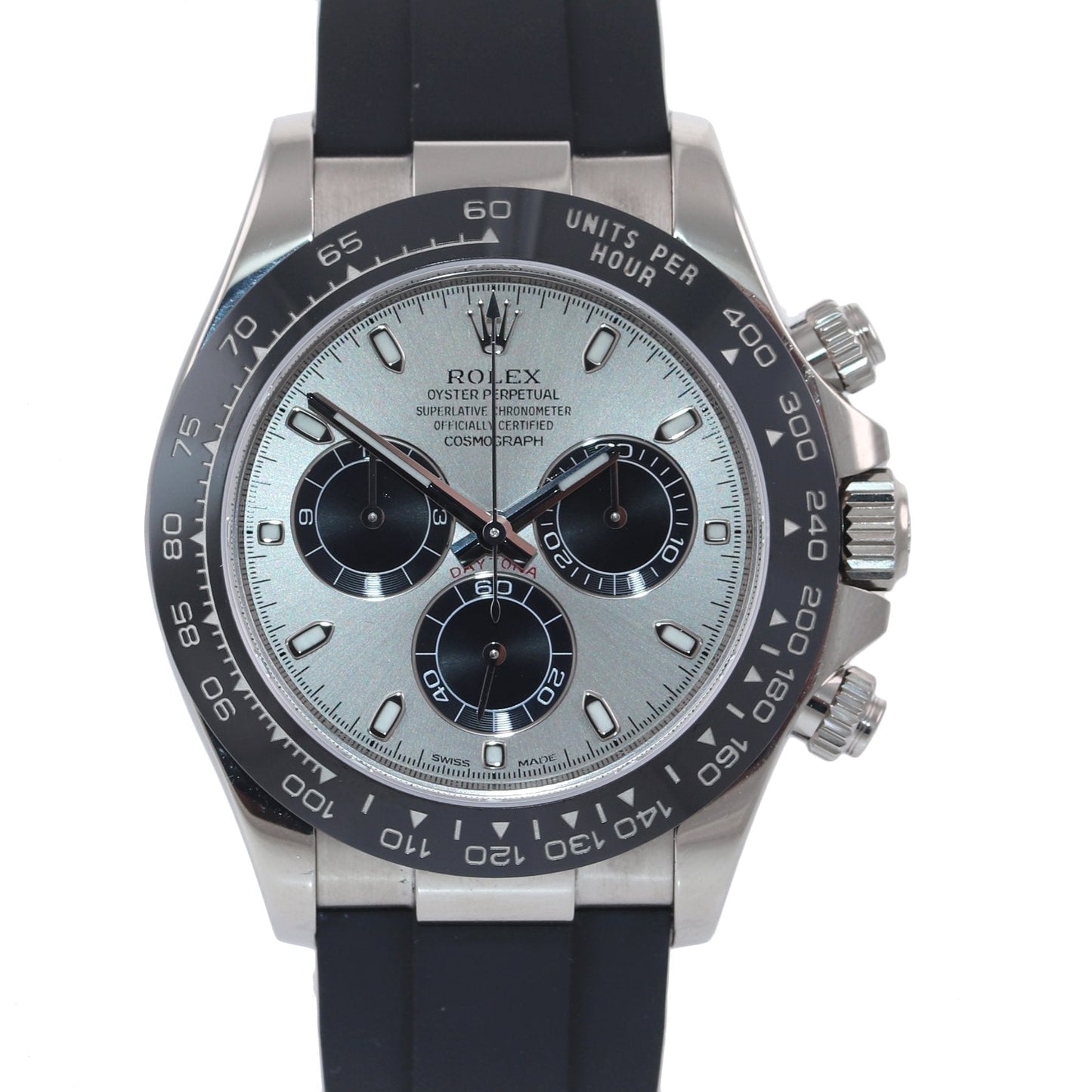 2022 MINT Rolex Daytona 18k White Gold 116519LN Ceramic Silver Panda Watch Box