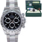 PAPERS & 2022 RSC SERVICE Rolex Daytona Black Chrono 116520 Steel Watch Box