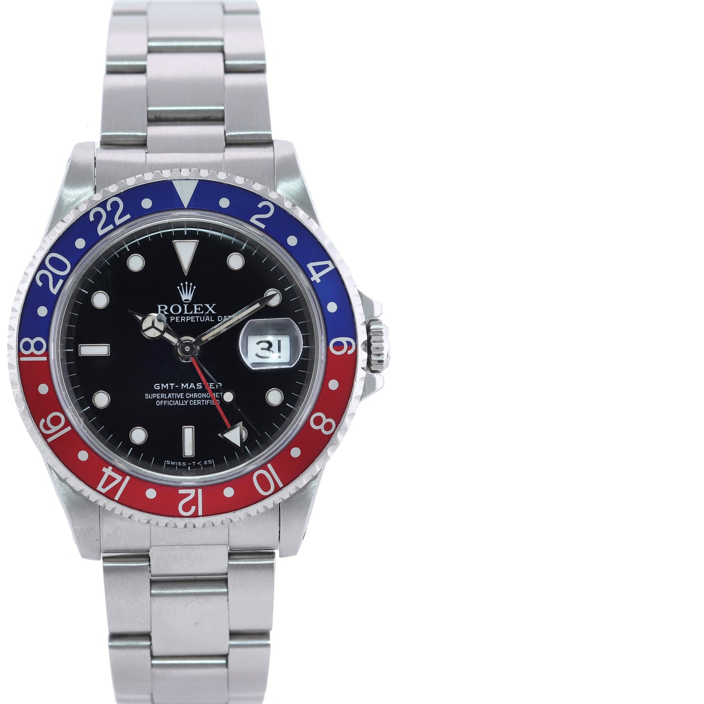 MINT 1997 PAPERS Rolex GMT-Master Pepsi Blue Red Steel 16700 Watch Oyster Box