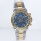PAPERS 2016 Rolex Daytona 116523 Blue Arabic Red Steel Yellow Gold Two Tone Watch