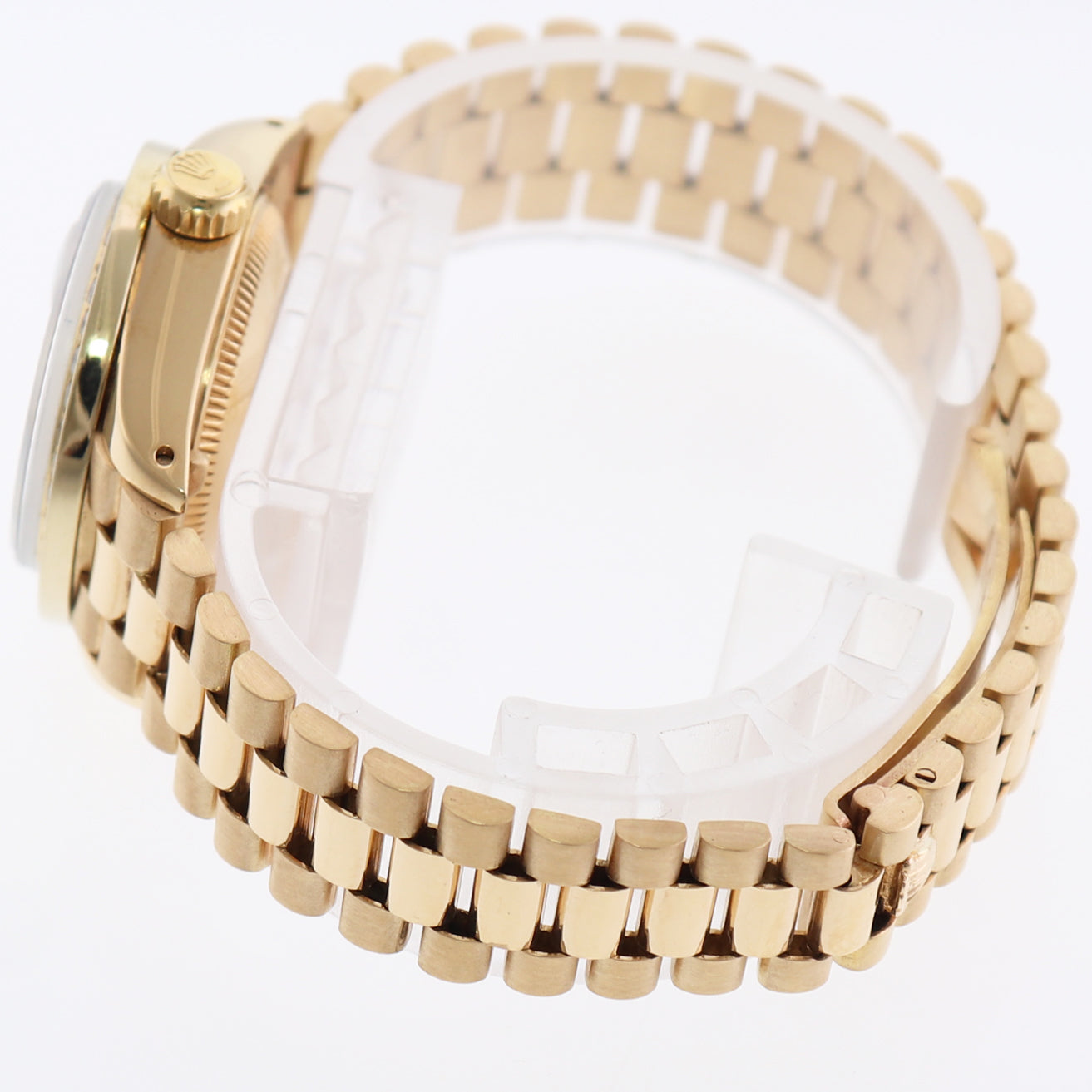 Pearl Diamond Ladies Rolex DateJust President 26mm 6917 Yellow Gold Watch Box