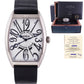 MINT Franck Muller Curvex 6850 SC Platinum Rotor 18K White Gold Watch Box Papers