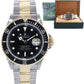 Rolex Submariner 16613 Gold Steel 40mm Two Tone Black Dial Watch Box