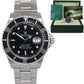 Mint 2005 Rolex Submariner 16610 Steel Black Dial 40mm No Holes Case Watch Box