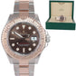MINT 2022 Rolex Yacht-Master 126621 Chocolate Everose Gold Two Tone Watch Box