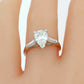 1.51ct Pear Shape Platinum Tapered Baguette 1.61ctw GIA Diamond Engagement Ring