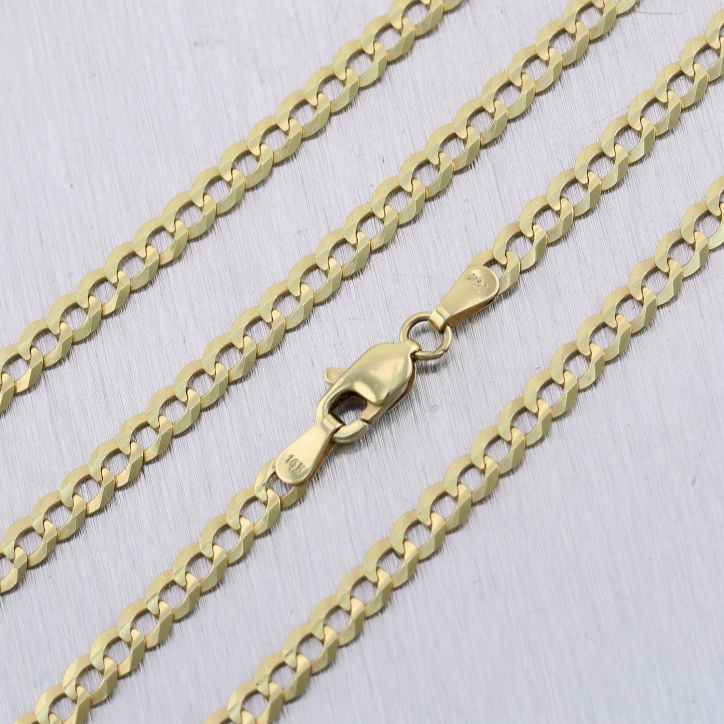 Men's 7.56g 14k Yellow Gold Cuban Link Chain 20" Necklace