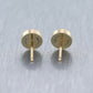 Cartier 18k Yellow Gold Love Stud Earrings Box & Papers
