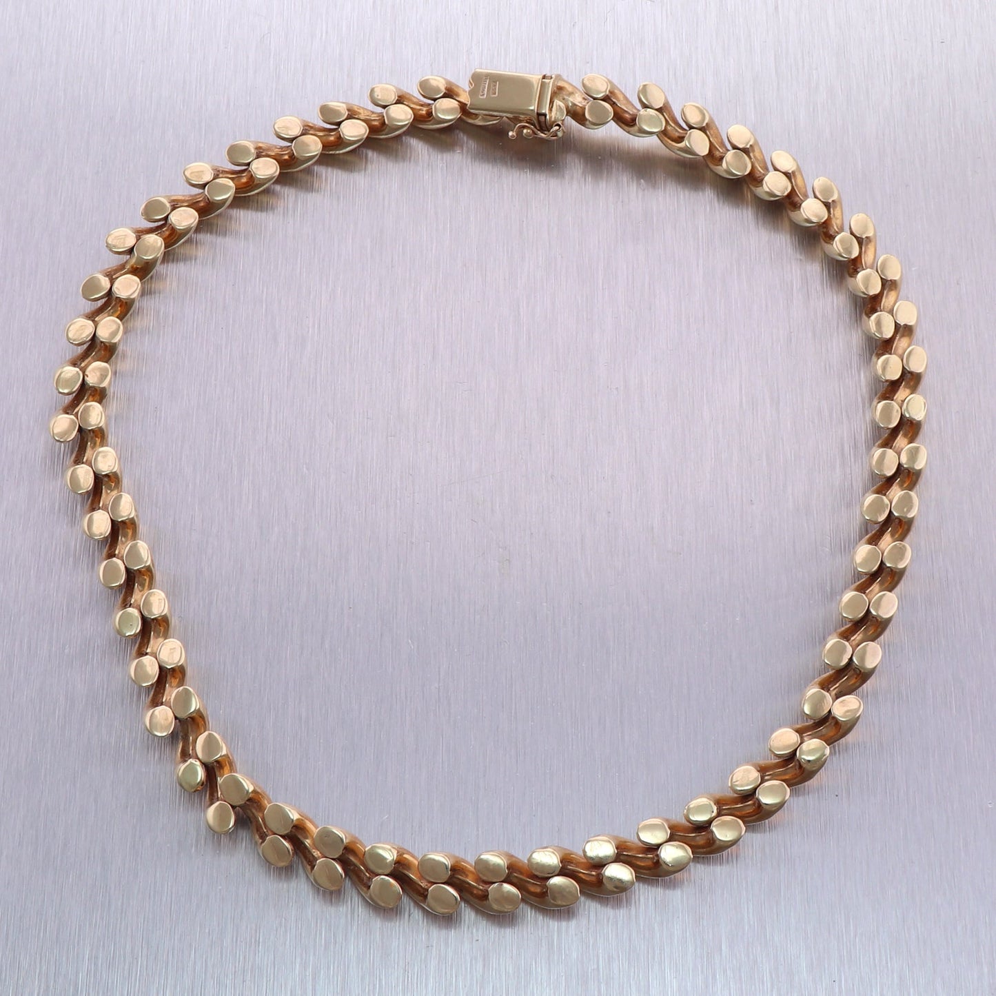 San Marco 50.83g 14k Yellow Gold Macaroni Link 16" Necklace