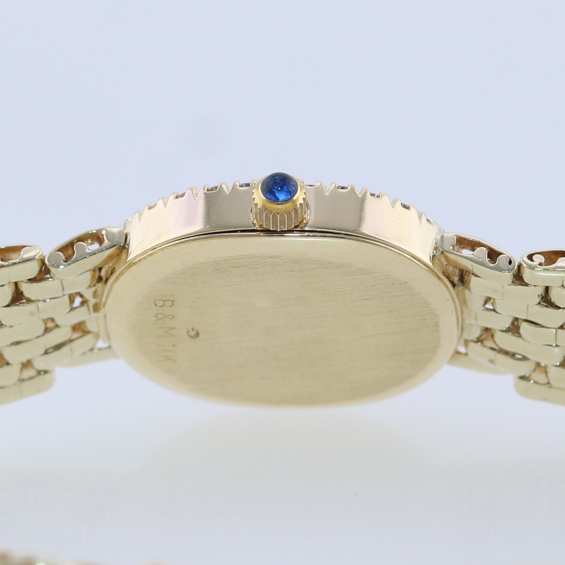Ladies Baume & Mercier Classic Solid 14k Yellow Gold Diamond 18mm Quartz Watch