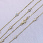 14k Yellow Gold 1.45ctw Diamonds By The Yard 18" Necklace