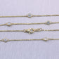 14k Yellow Gold 1.45ctw Diamonds By The Yard 18" Necklace
