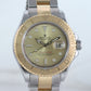MINT 2005 Rolex 16623 Two Tone Yellow Gold Steel Yachtmaster Champagne Watch Box