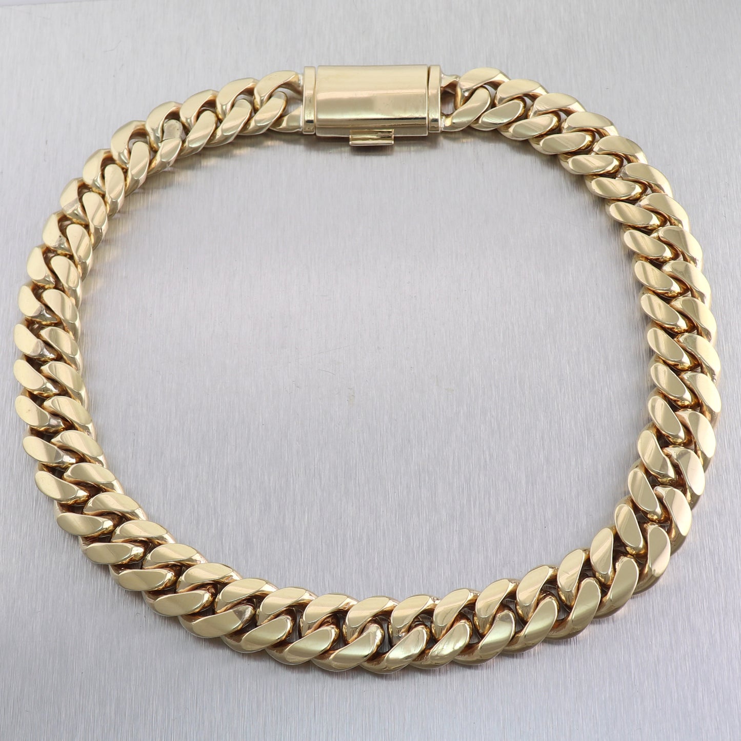 551g Men's 14k Yellow Gold Solid Cuban Chain Link 21" Necklace