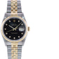 PAPERS Rolex DateJust Black Diamond 16233 Two Tone 18k Gold Steel Jubilee Watch Box